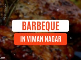 A plate of mouth-watering barbeque ribs from one of the best places to eat in Viman Nagar.