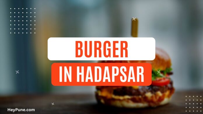 List of Best Burger Places in Hadapsar - Image of a delicious burger with fries on a plate