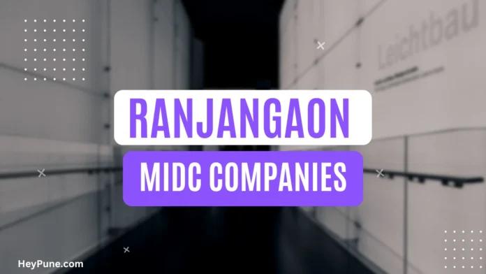 Ranjangaon MIDC with Multiple Industrial Buildings