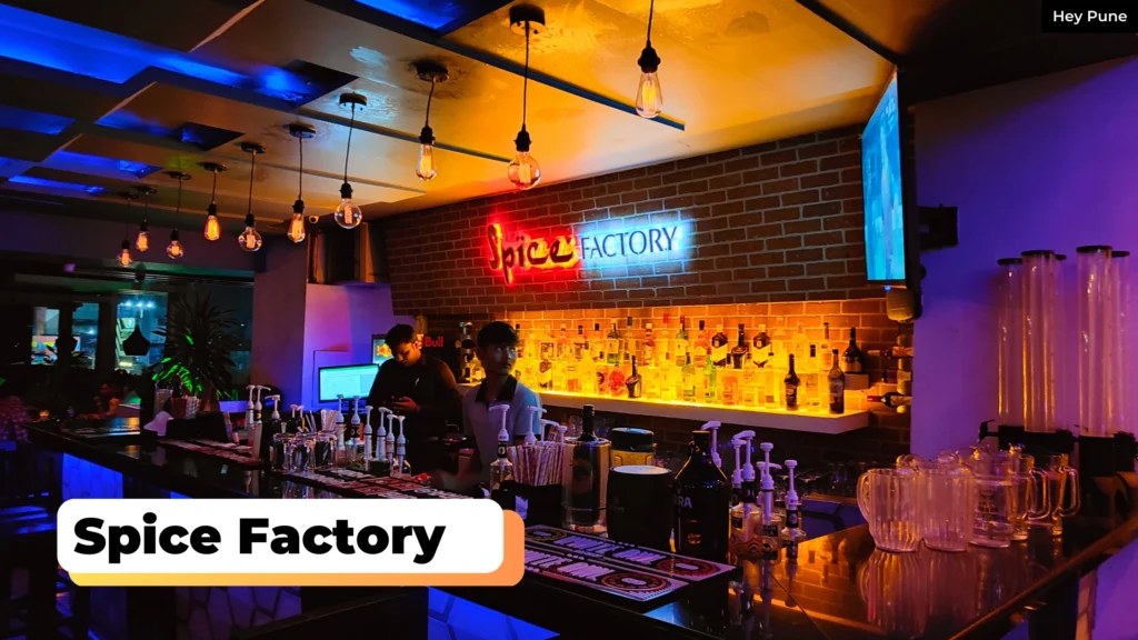 Spice Factory: Lively rooftop restaurant with diverse cuisine and ambiance.